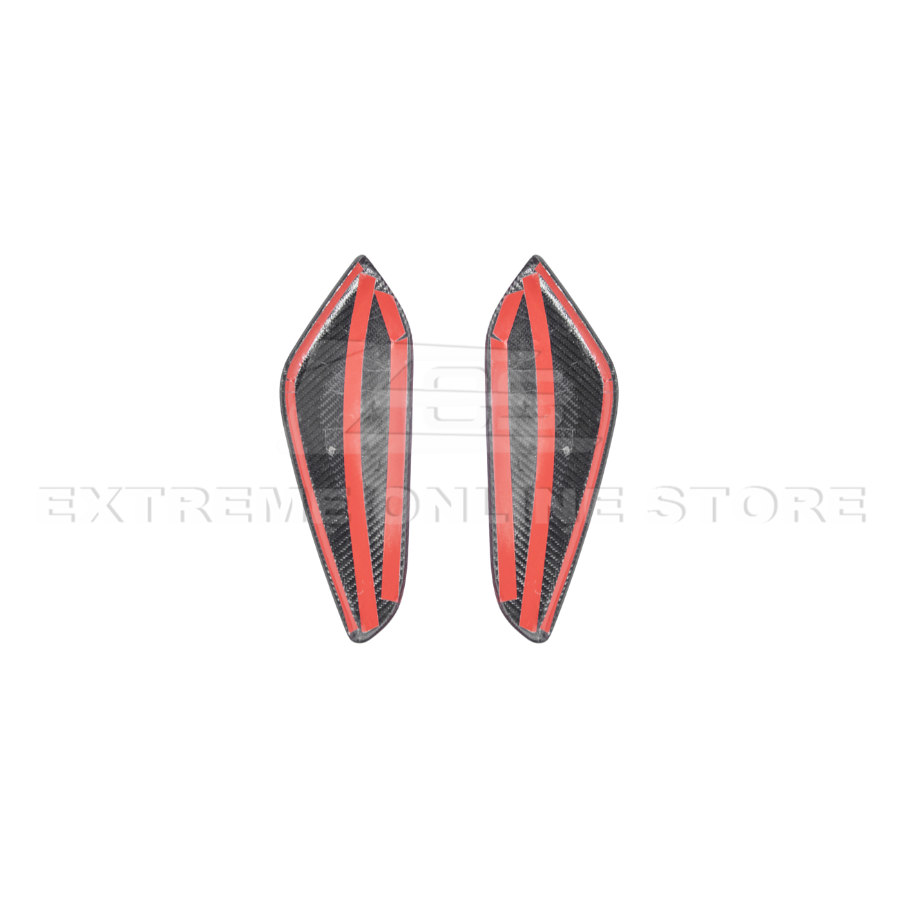 2019-24 Camaro Dry Carbon Fiber Front Side Knee Pad Panel Cover Pair