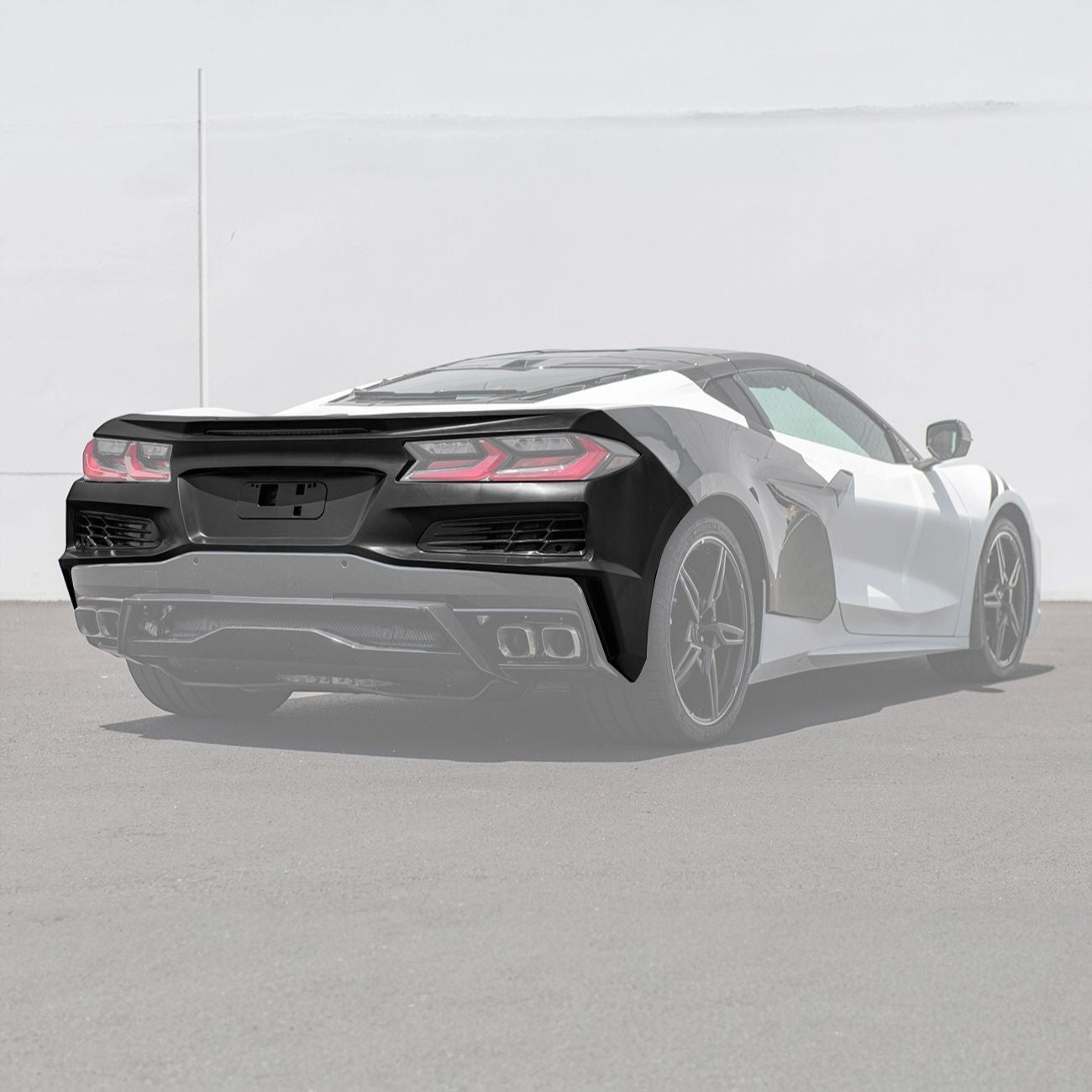 Corvette C8 Stingray Z06 Style Full Rear Bumper Conversion Kit