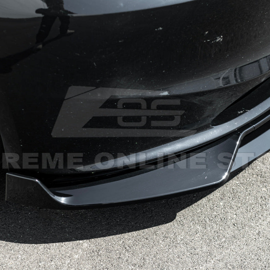 2024-Up Tesla Model 3 Performance Style Front Bumper Lip Splitter