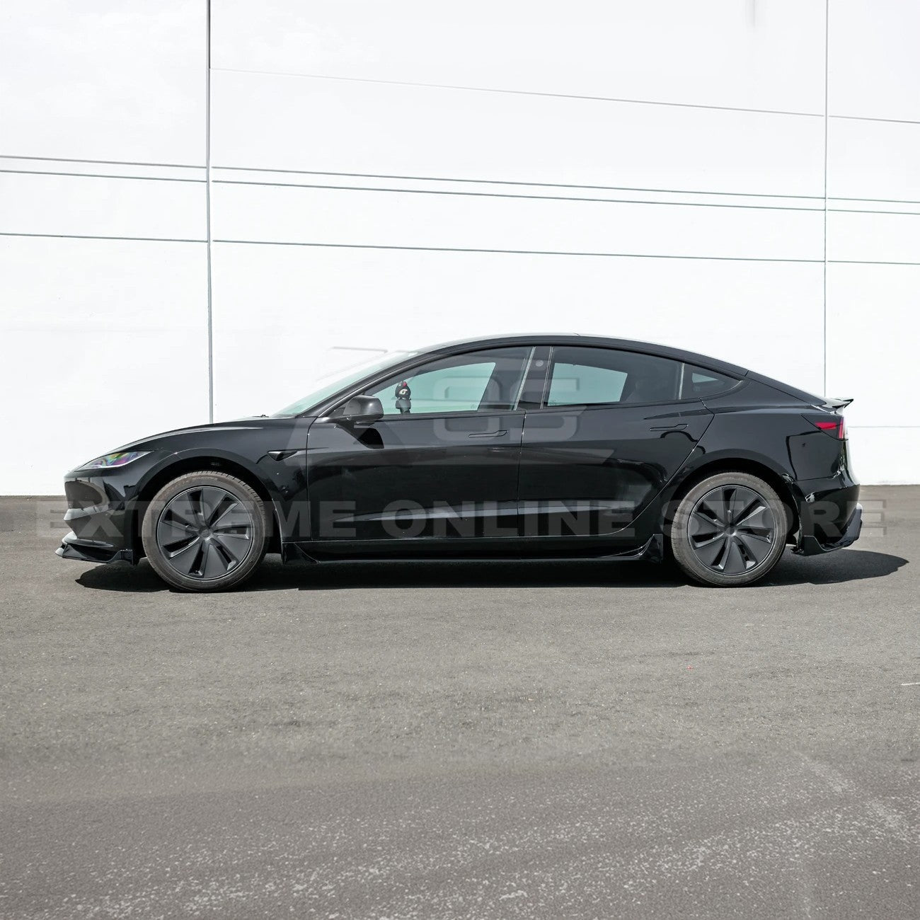 2024-Up Tesla Model 3 Track Style Side Skirts Rocker Panel