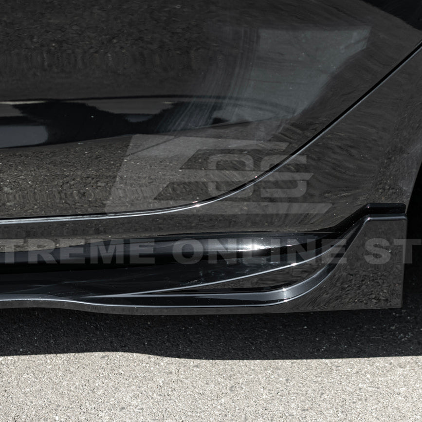 2024-Up Tesla Model 3 Track Style Side Skirts Rocker Panel