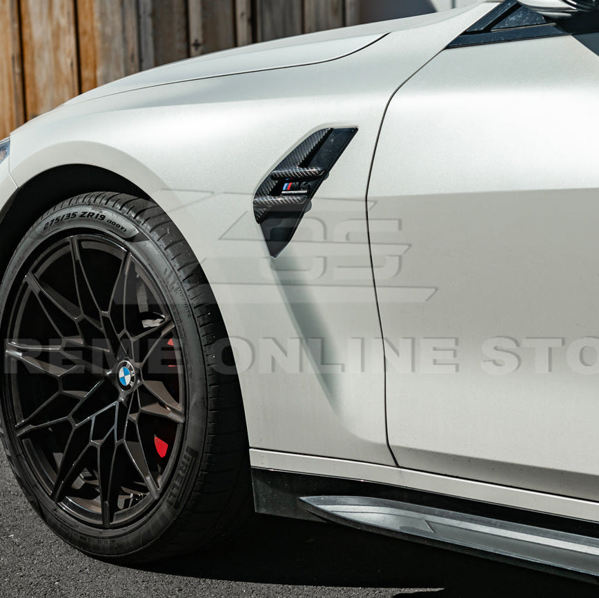 2021-Up BMW G82 G83 M4 Factory Replacement CARBON FIBER Side Fender Vent Covers