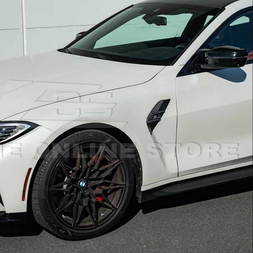 2021-Up BMW G82 G83 M4 Factory Replacement CARBON FIBER Side Fender Vent Covers