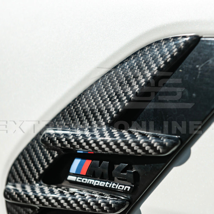 2021-Up BMW G82 G83 M4 Factory Replacement CARBON FIBER Side Fender Vent Covers