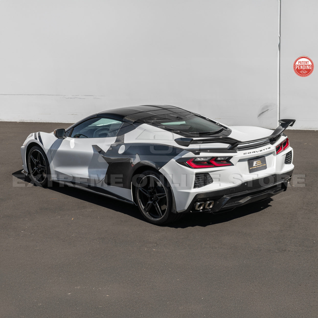 Z06 Conversion Corvette C8 All Model DRY CARBON FIBER Rear High Wing