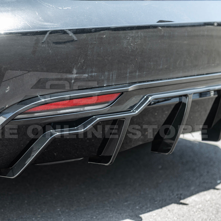 2024-Up Tesla Model 3 Track Style Rear Bumper Diffuser Lip