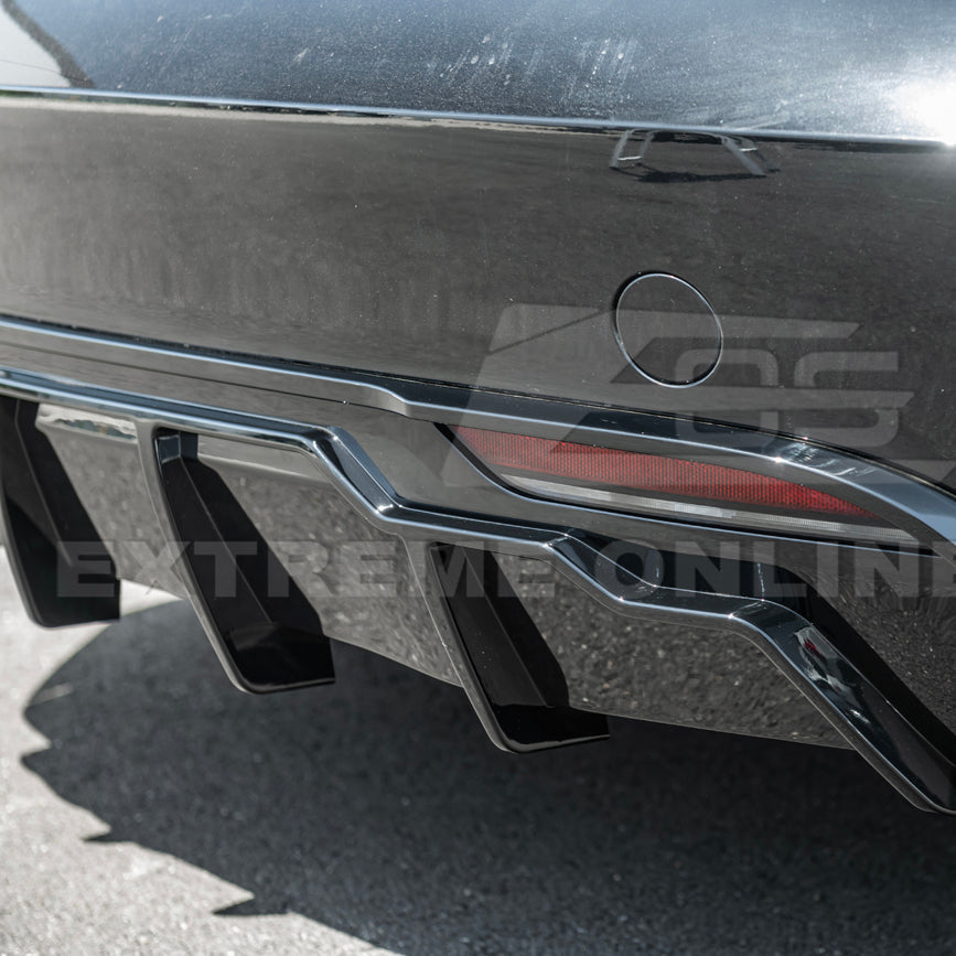 2024-Up Tesla Model 3 Track Style Rear Bumper Diffuser Lip