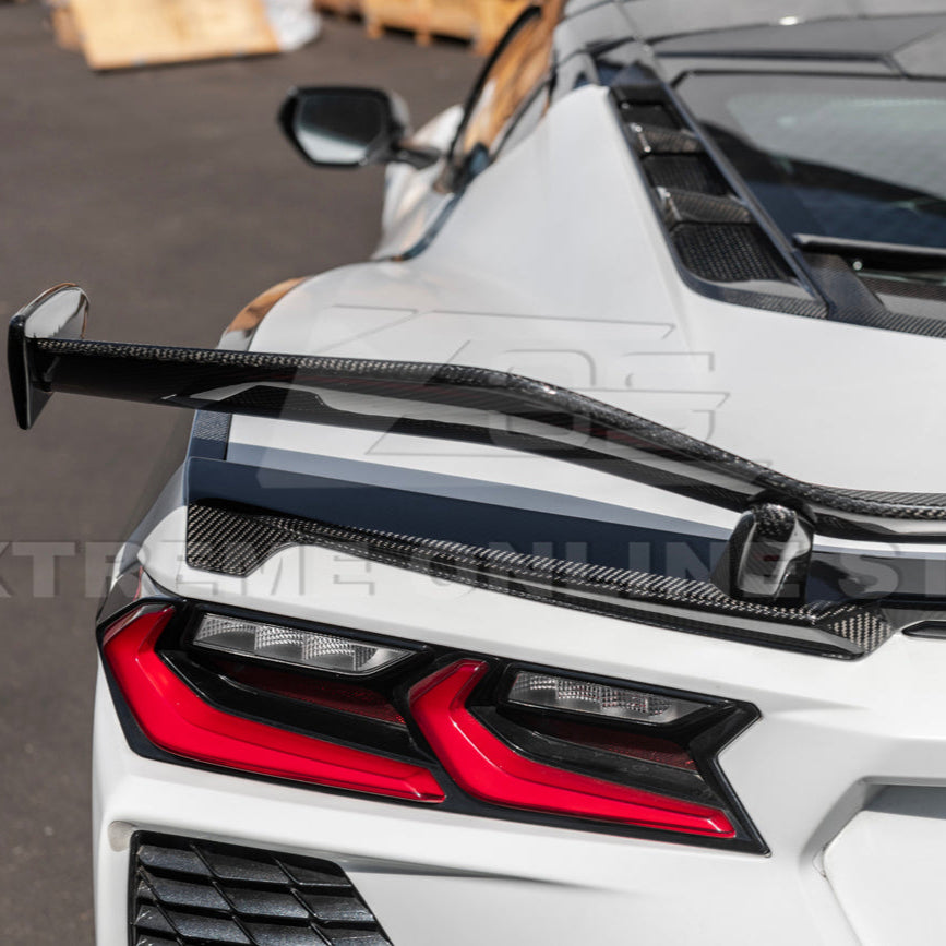 Z06 Conversion Corvette C8 All Model DRY CARBON FIBER Rear High Wing