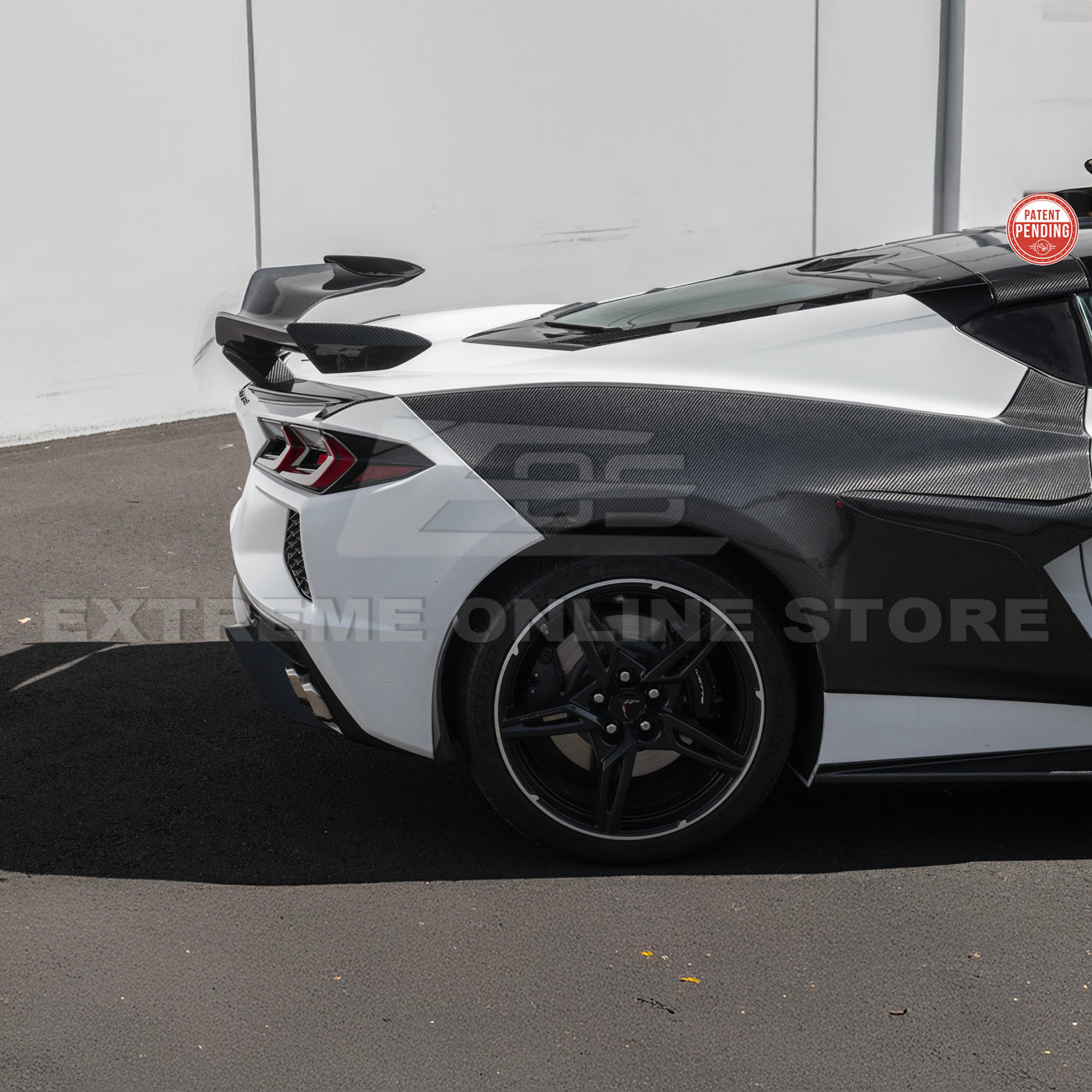 Z06 Conversion Corvette C8 All Model DRY CARBON FIBER Rear High Wing