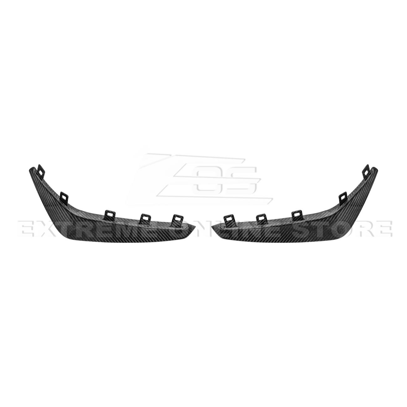 2020-Up Cadillac CT4-V Blackwing Front Lip Splitter & Carnards