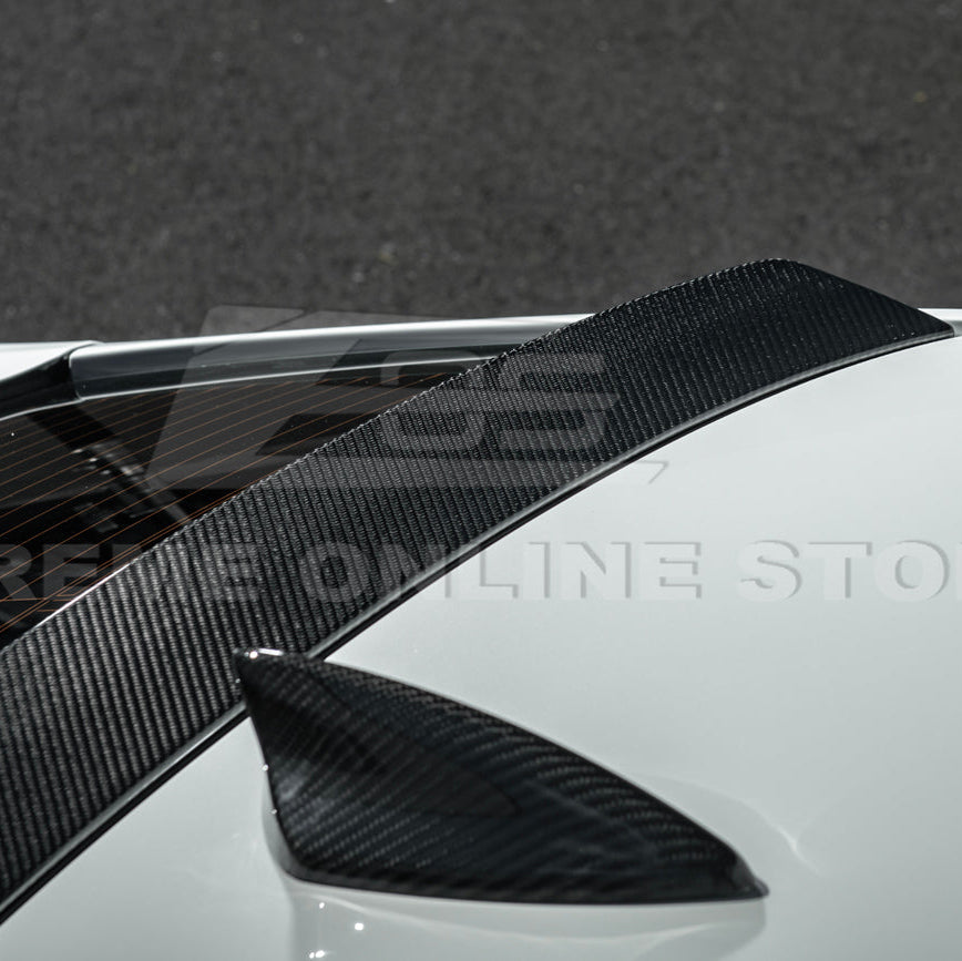 2020-Up Cadillac CT4 CT4-V | Carbon Fiber Rear Roof Top Window Spoiler Kit