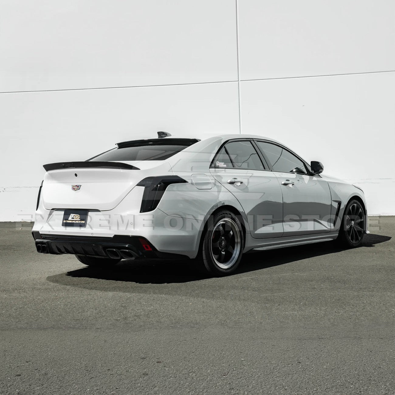 2020-Up Cadillac CT4 CT4-V | Carbon Fiber Rear Roof Top Window Spoiler Kit
