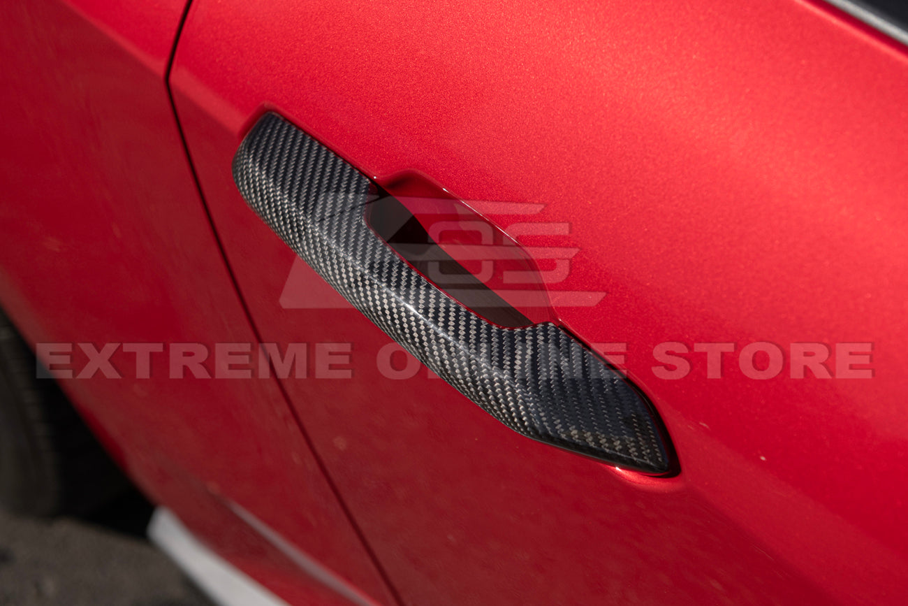 2024-Up Ford Mustang DRY CARBON FIBER Door Handle Cover