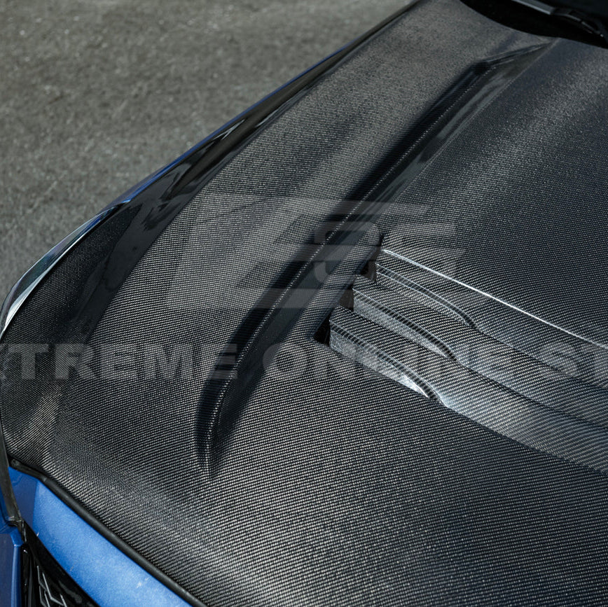 2020-Up Cadillac CT5 V | Blackwing CARBON FIBER Front Bumper Hood Vented Cover