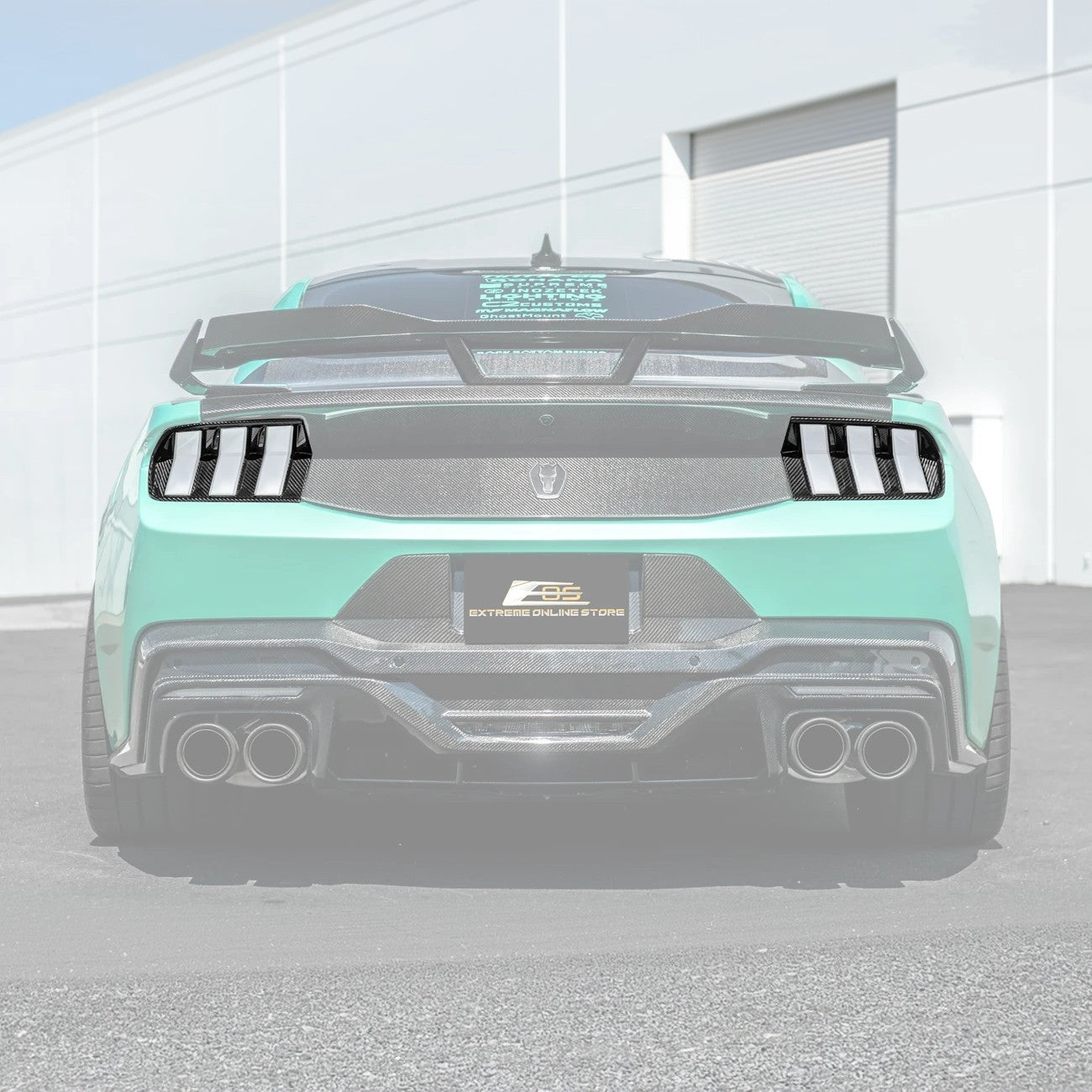 2024+ Ford Mustang DRY CARBON FIBER Tail Light Cover