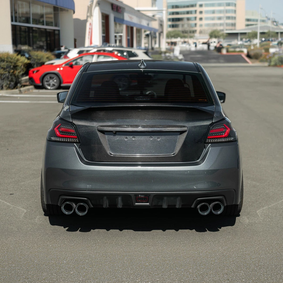 2015-2021 Subaru WRX & WRX STI | JDM Carbon Fiber Rear Trunk with Integrated Ducktail Spoiler Wing