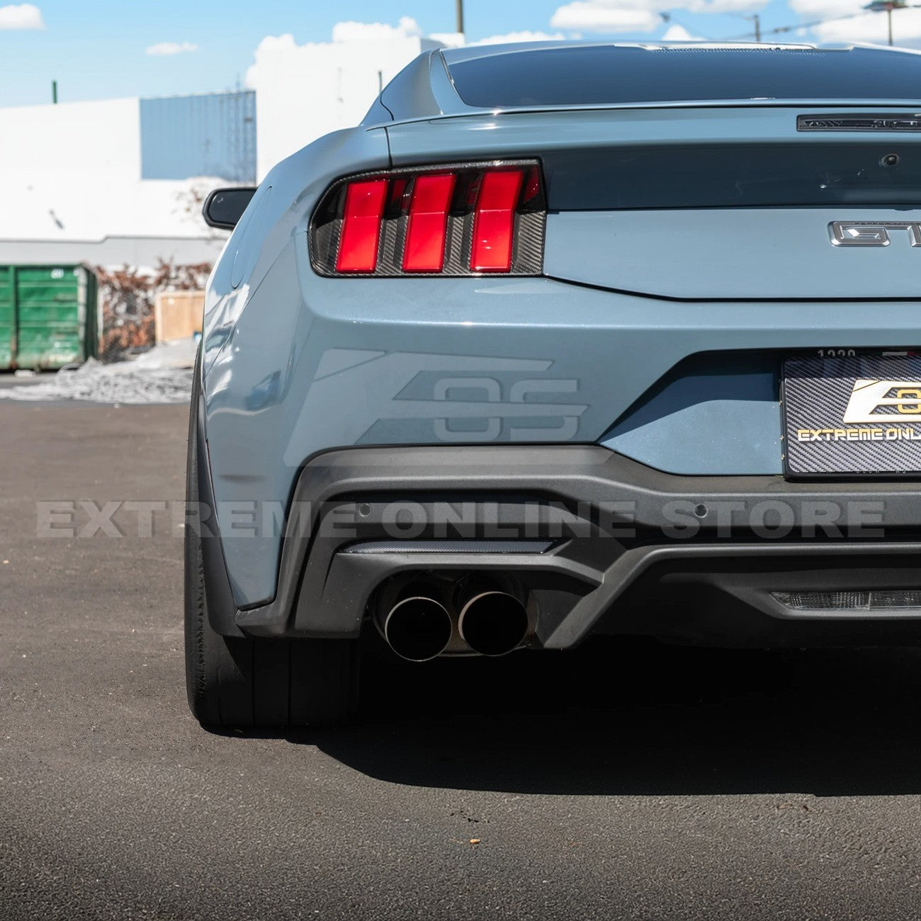 2024+ Ford Mustang Dry Carbon Fiber Mud Flap