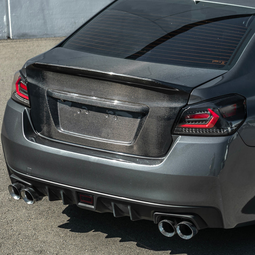 2015-2021 Subaru WRX & WRX STI | JDM Carbon Fiber Rear Trunk with Integrated Ducktail Spoiler Wing