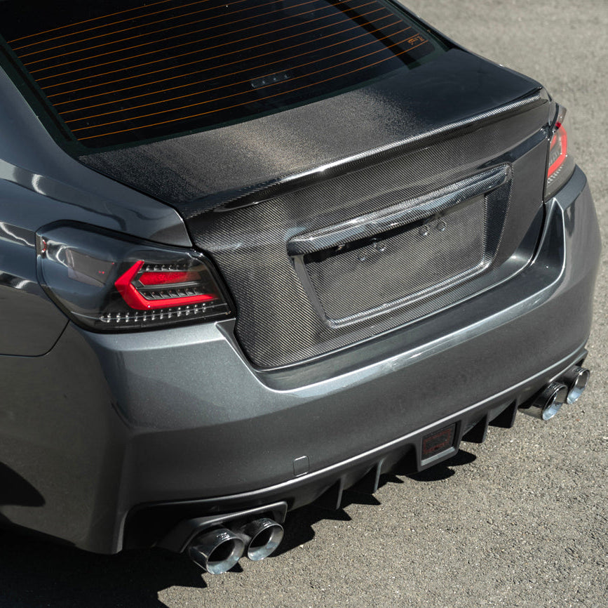 2015-2021 Subaru WRX & WRX STI | JDM Carbon Fiber Rear Trunk with Integrated Ducktail Spoiler Wing