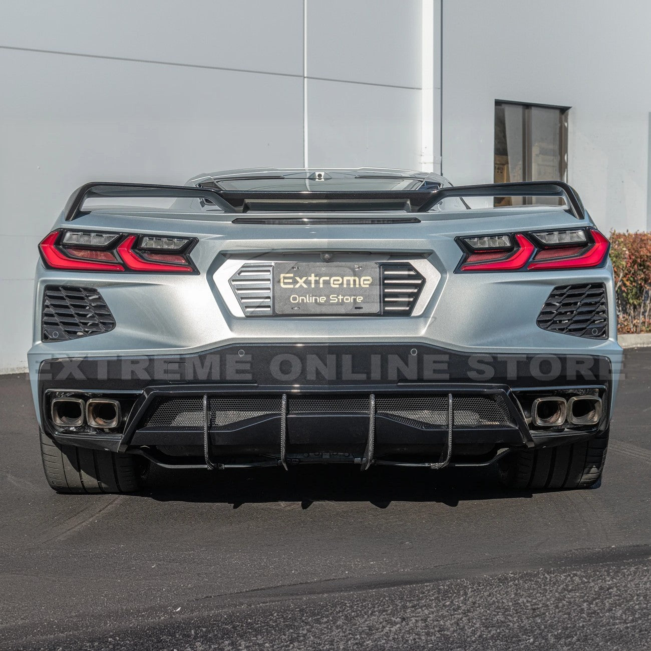 Corvette C8 Stingray DRY CARBON FIBEr Add-On Rear Diffuser Fin