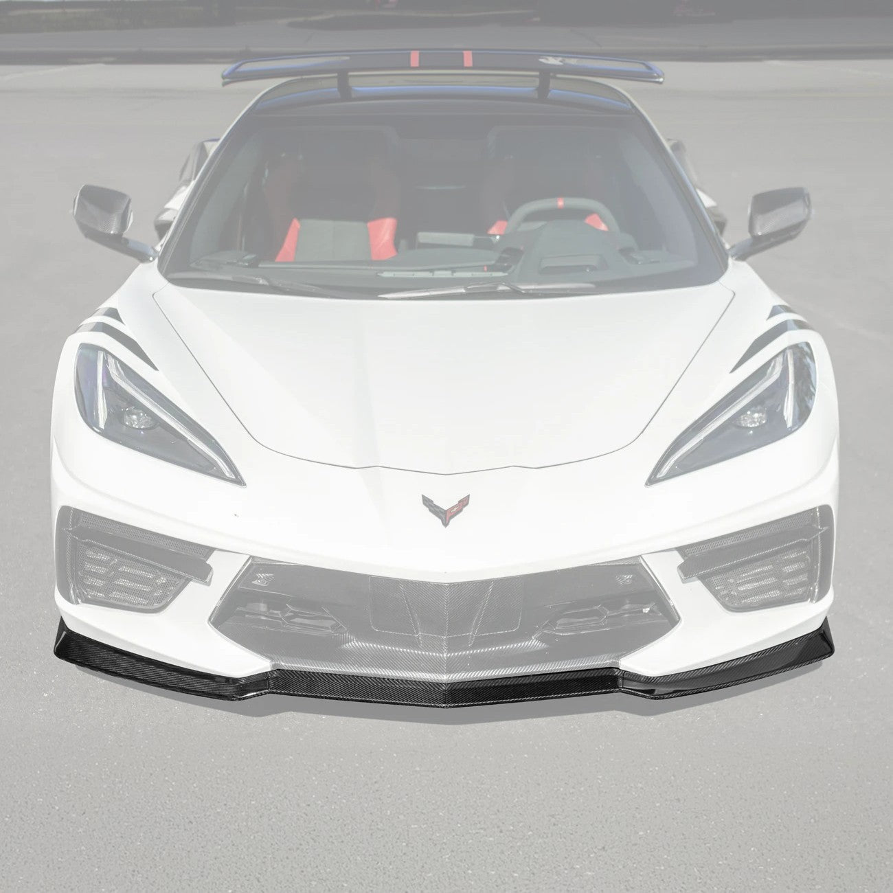 Corvette C8 Stingray DRY CARBON FIBER Front Splitter [Z06 / Z07 Conversion Package]