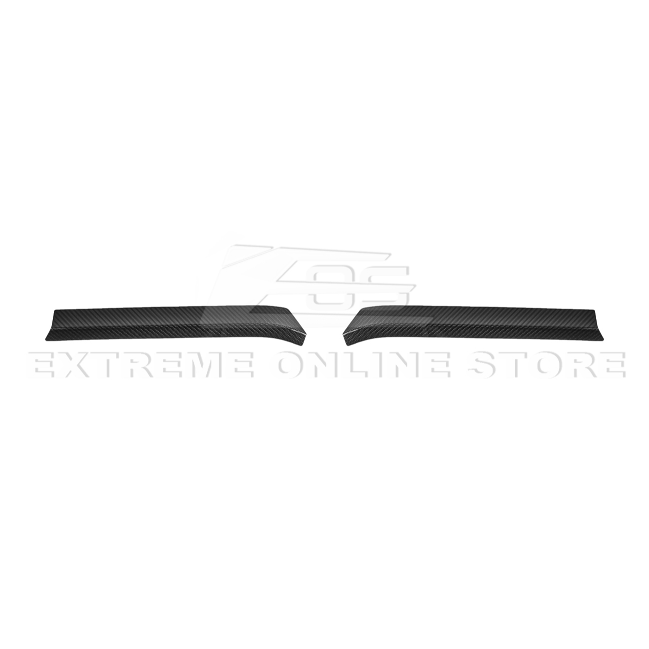 Corvette C8 Z06 DRY CARBON FIBER High Wing Spoiler Wicker Bill Extension