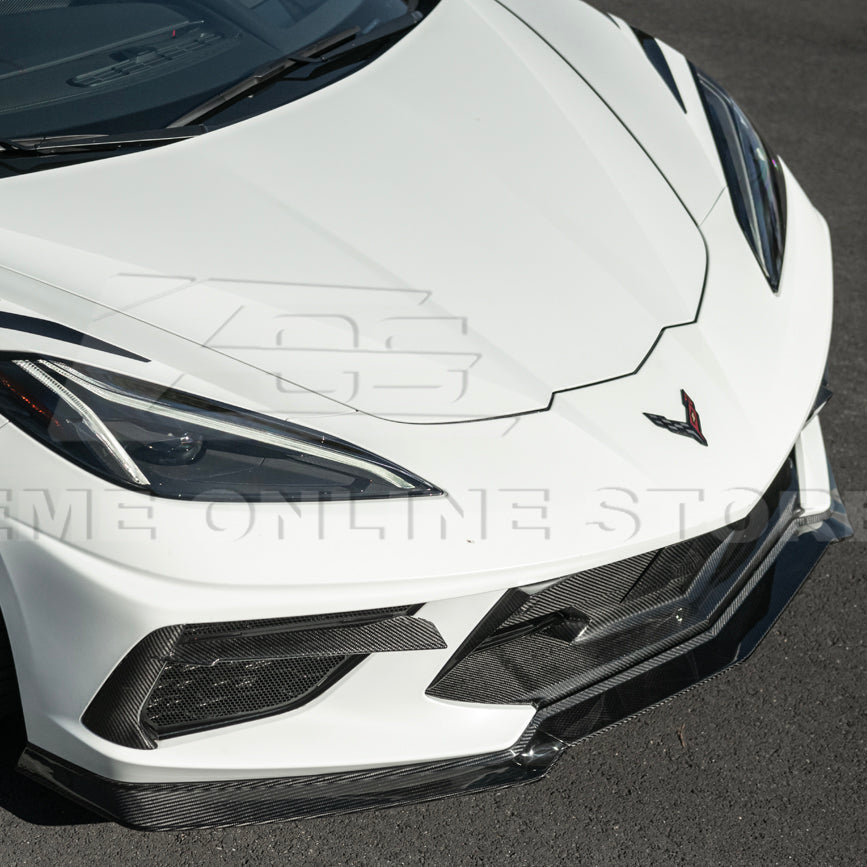 Corvette C8 Stingray DRY CARBON FIBER Front Splitter [Z06 / Z07 Conversion Package]