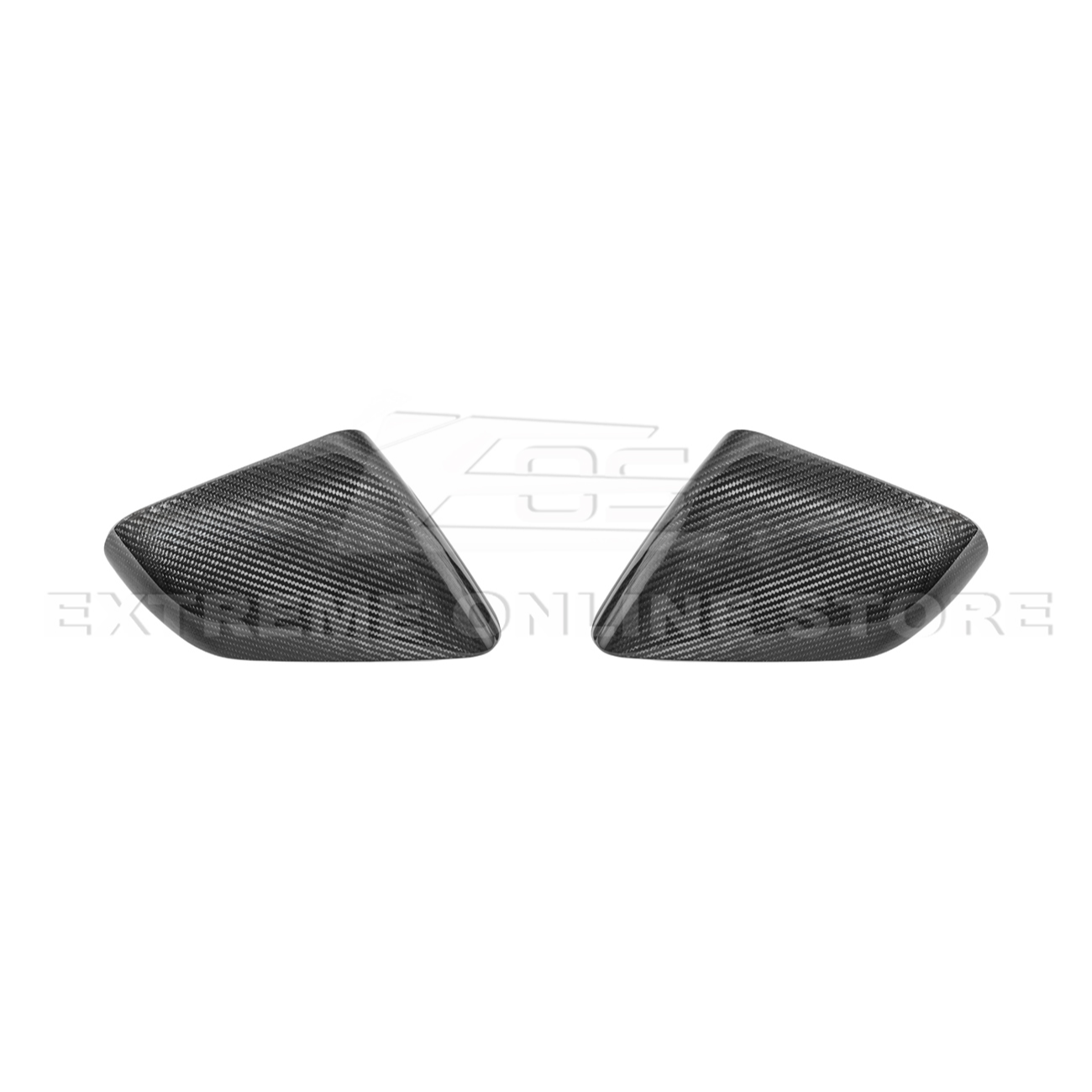 2015-23 Ford Mustang DRY CARBON FIBER Overlay Mirror Cap Cover Pair