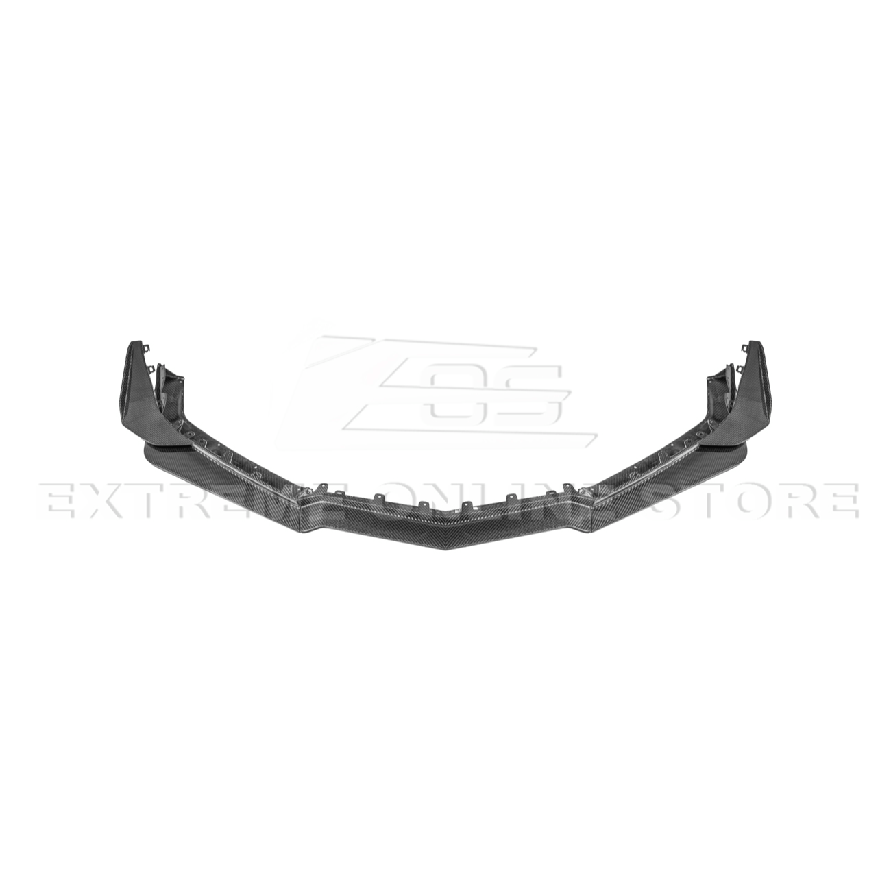 Corvette C8 Z06 / E-Ray DRY CARBON FIBER Front Splitter & Canards [Z07 Extended Package]