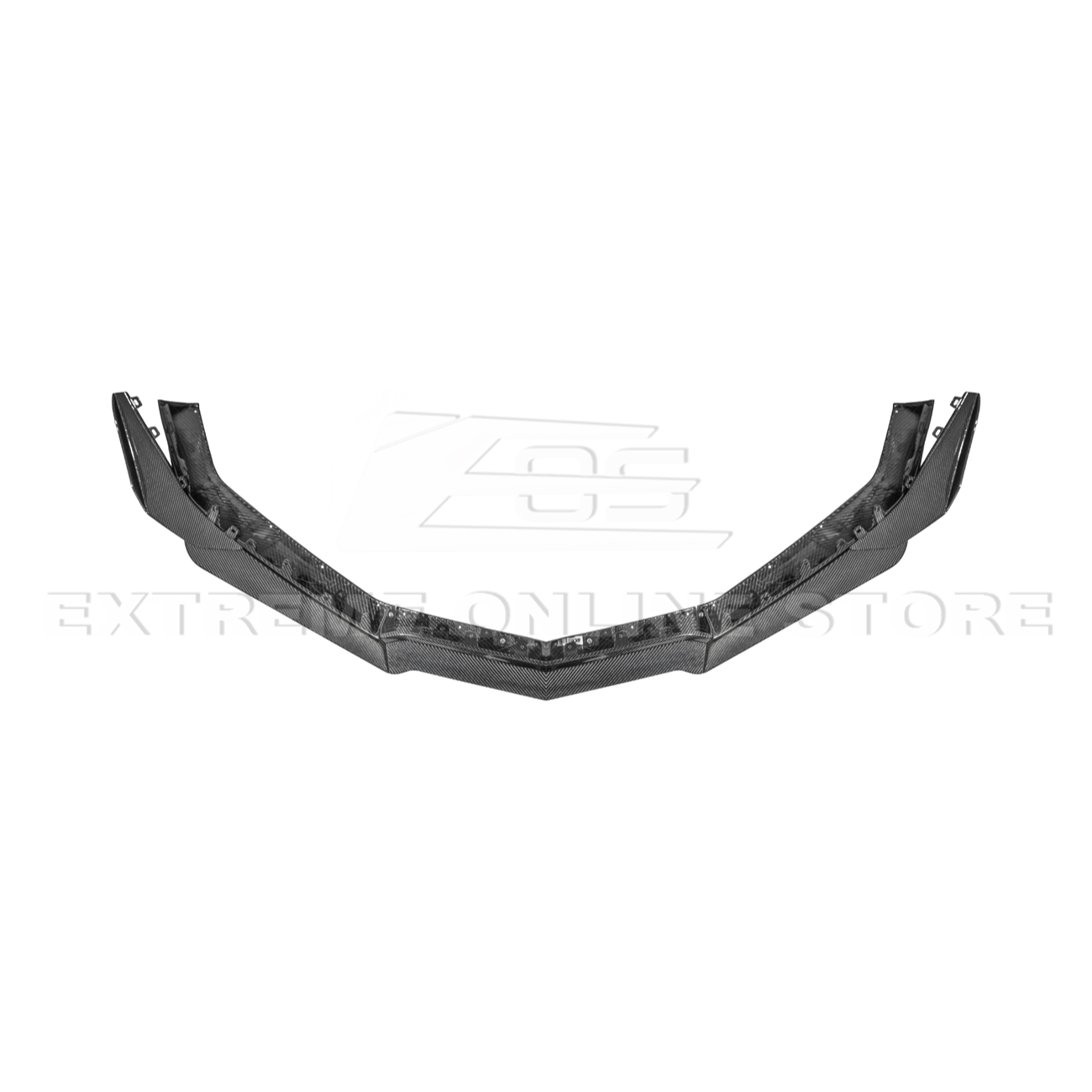 Corvette C8 Z06 / E-Ray DRY CARBON FIBER Front Splitter & Canards [Z07 Extended Package]