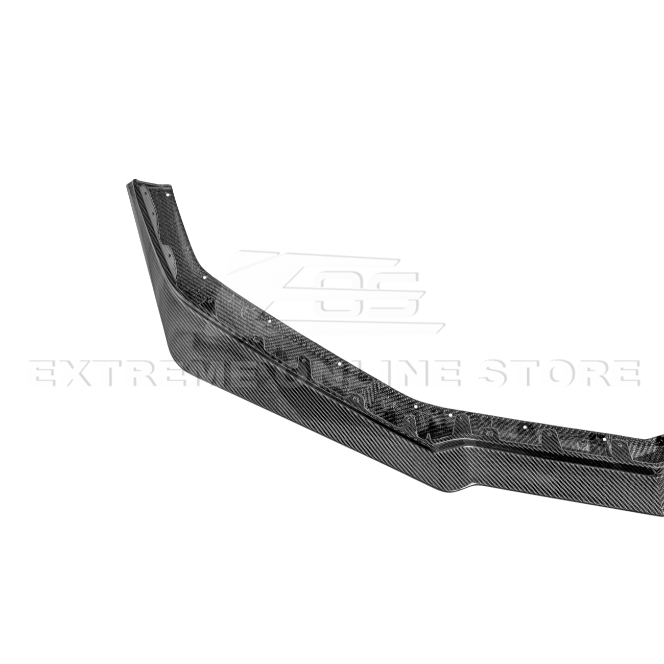 Corvette C8 Z06 / E-Ray DRY CARBON FIBER Front Splitter [Z07 Extended One-Piece Package]