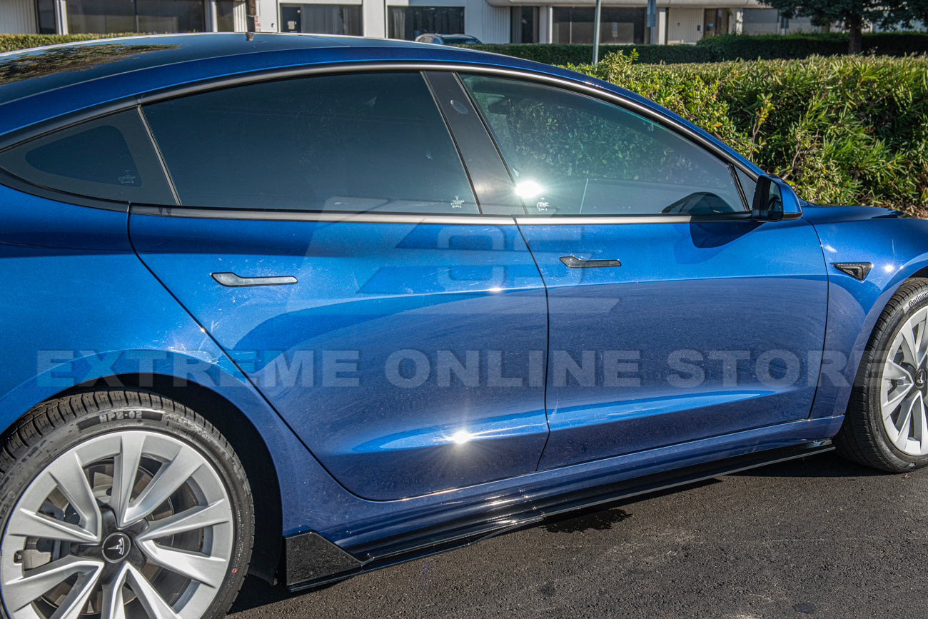2017-23 Tesla Model 3 Track Side Skirts Rocker Panel