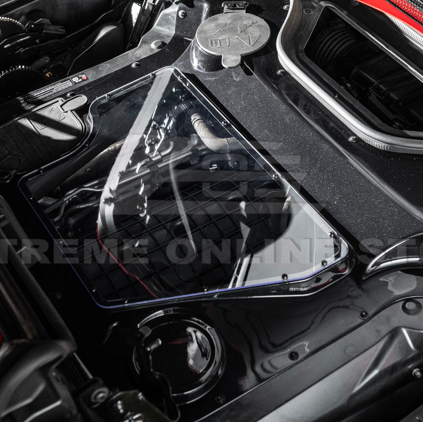 Corvette C8 HTC DRY Carbon Fiber Engine Bay Panel Cover