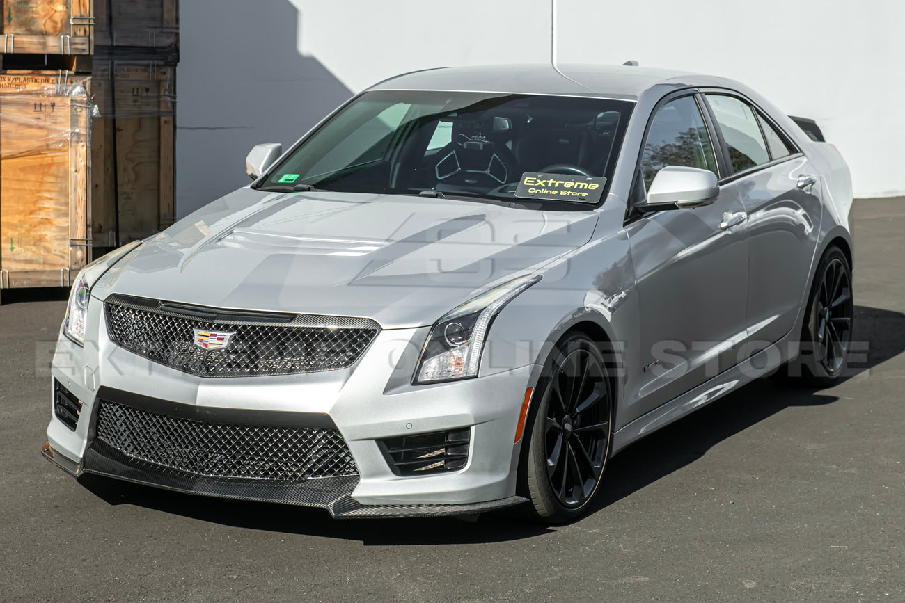 2016-19 Cadillac ATS-V Track Package Dry carbon Fiber Front Lip & Side Wheel Arch