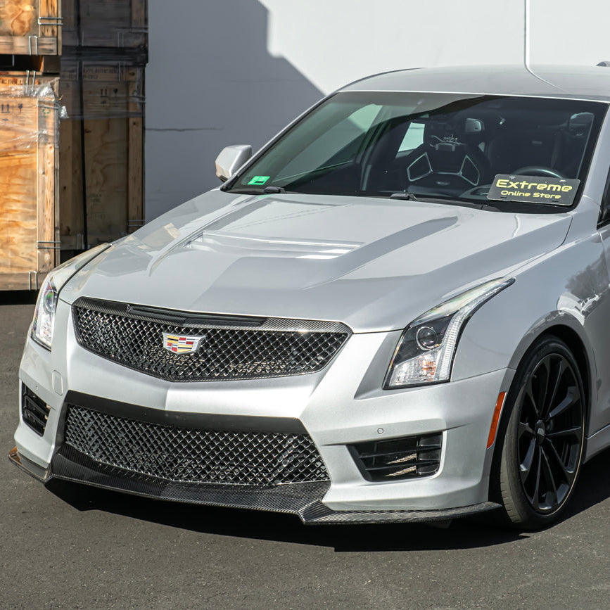 2016-19 Cadillac ATS-V Track Package Dry carbon Fiber Front Lip & Side Wheel Arch