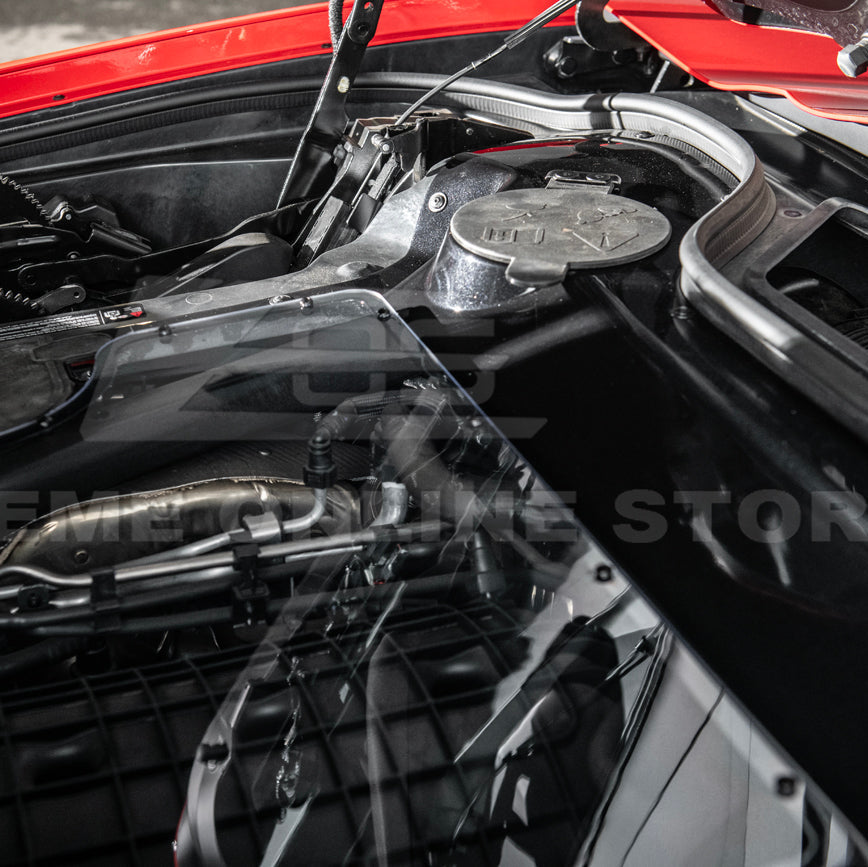 Corvette C8 HTC DRY Carbon Fiber Engine Bay Panel Cover