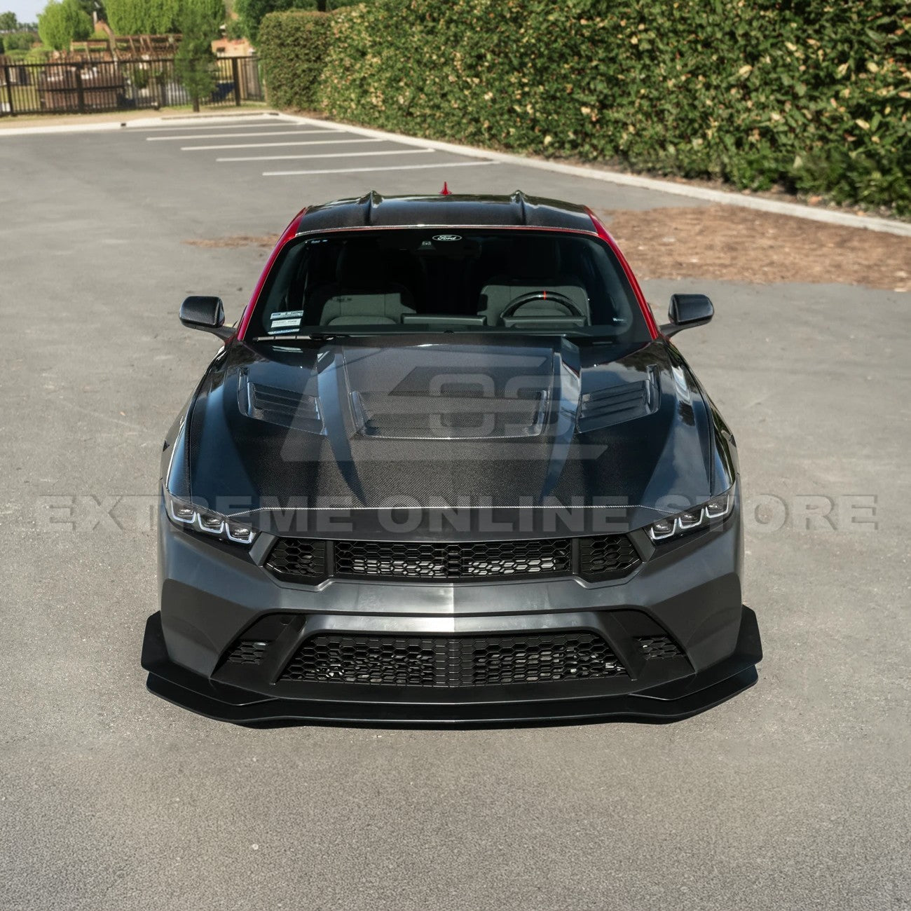 2015-Up Ford Mustang S650 Coupe Dry CARBON FIBER Tape-On Top Roof Panel Cover