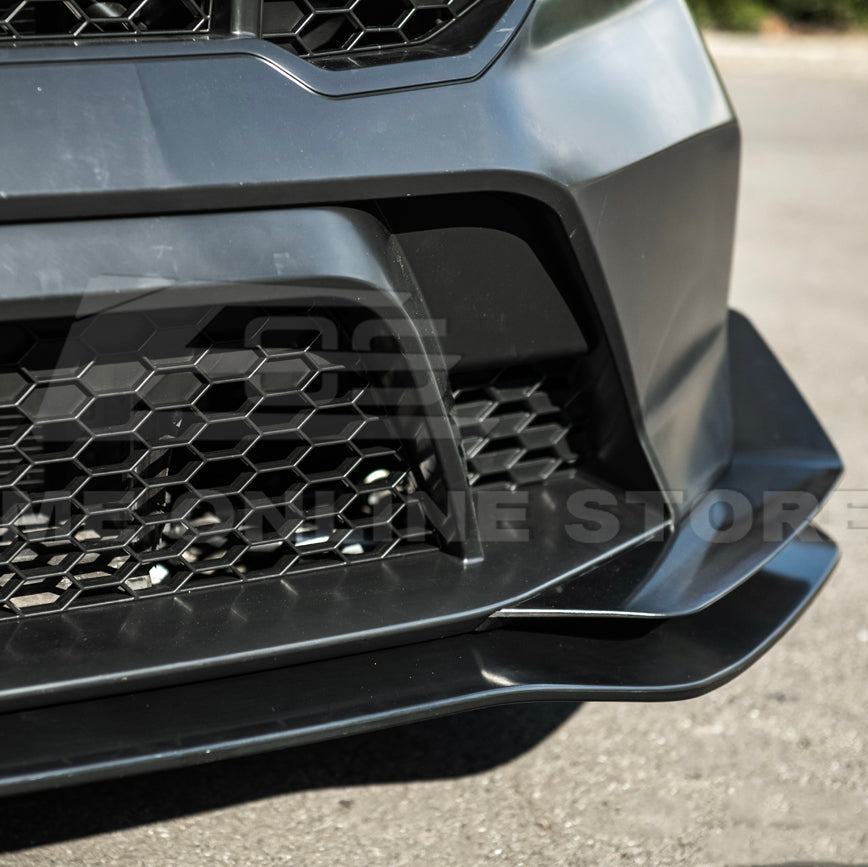 2024-Up Mustang GTD Style Full Conversion Primed Front Bumper Cover Grille Lip