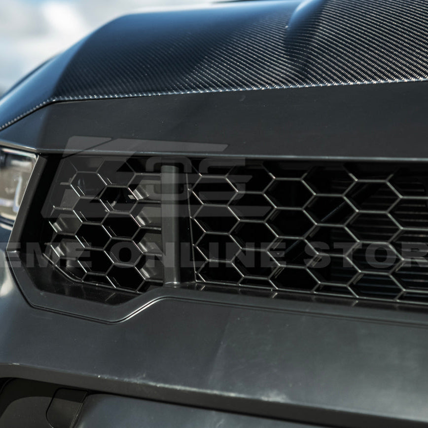 2024-Up Mustang GTD Style Full Conversion Primed Front Bumper Cover Grille Lip