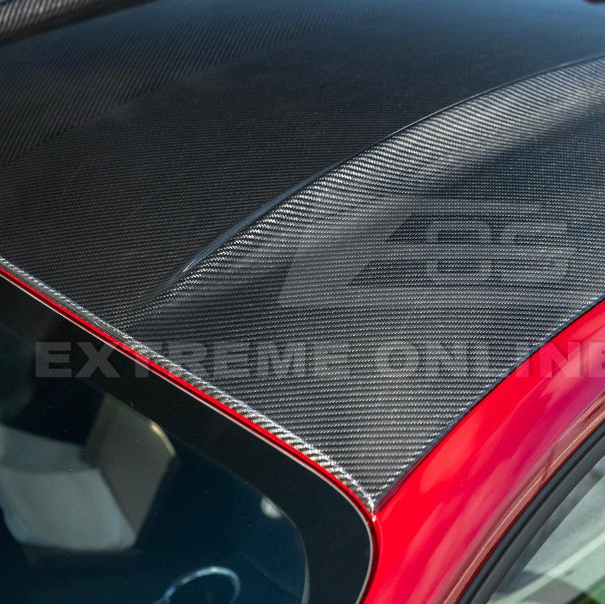 2015-Up Ford Mustang S650 Coupe Dry CARBON FIBER Tape-On Top Roof Panel Cover