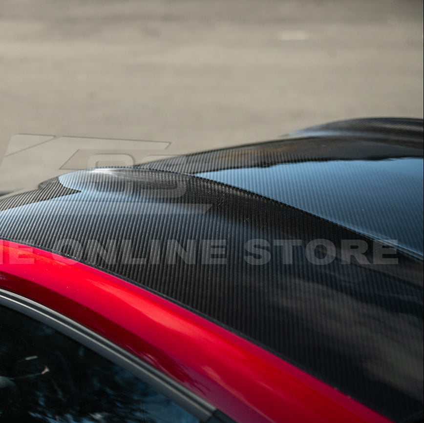 2015-Up Ford Mustang S650 Coupe Dry CARBON FIBER Tape-On Top Roof Panel Cover
