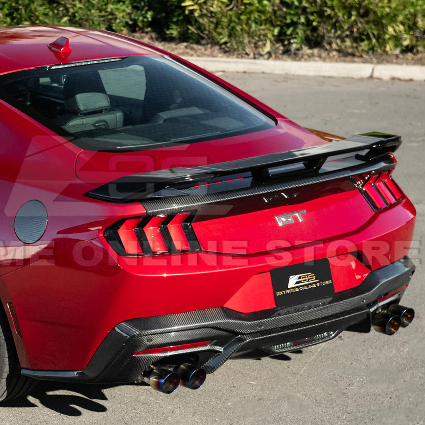 2024-Up Ford Mustang DarkHorse Style GLOSSY BLACK Rear Trunk Lid Wing Spoiler