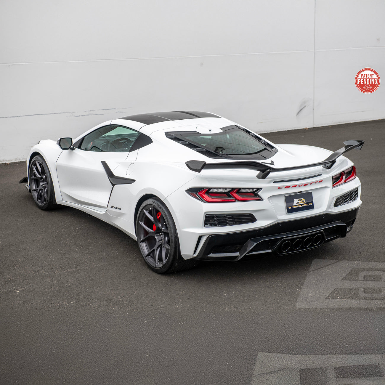Chevrolet Corvette C8 Z06 DRY CARBON FIBER Rear High Wing