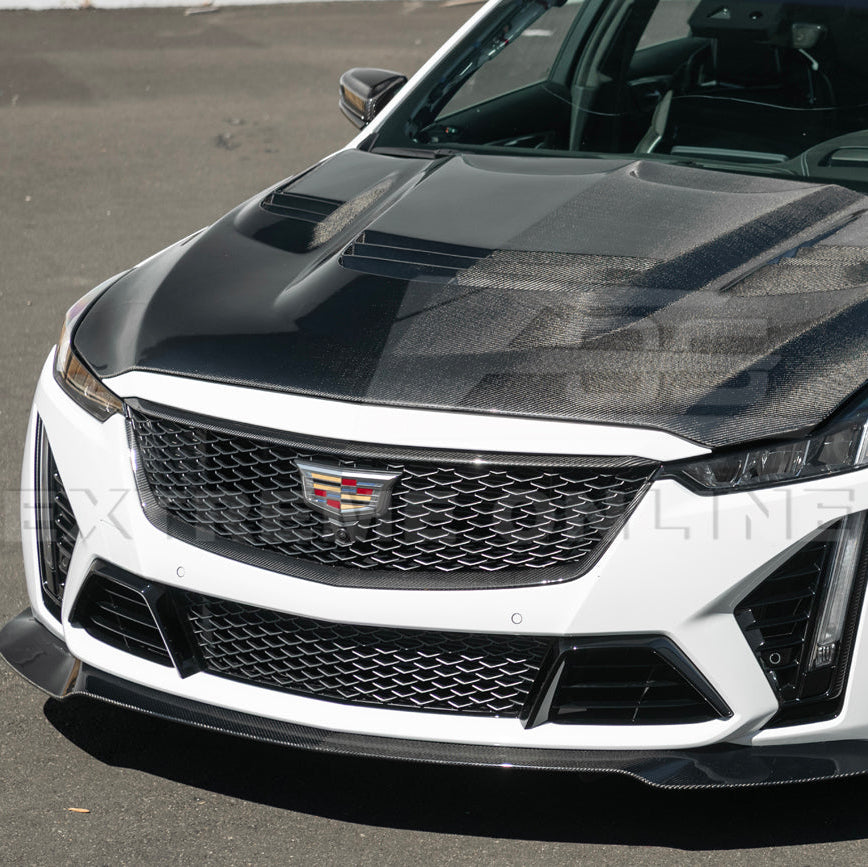 2022-24 Cadillac CT5-V Blackwing Dry Carbon Fiber Front Upper & Lower Grille Trim