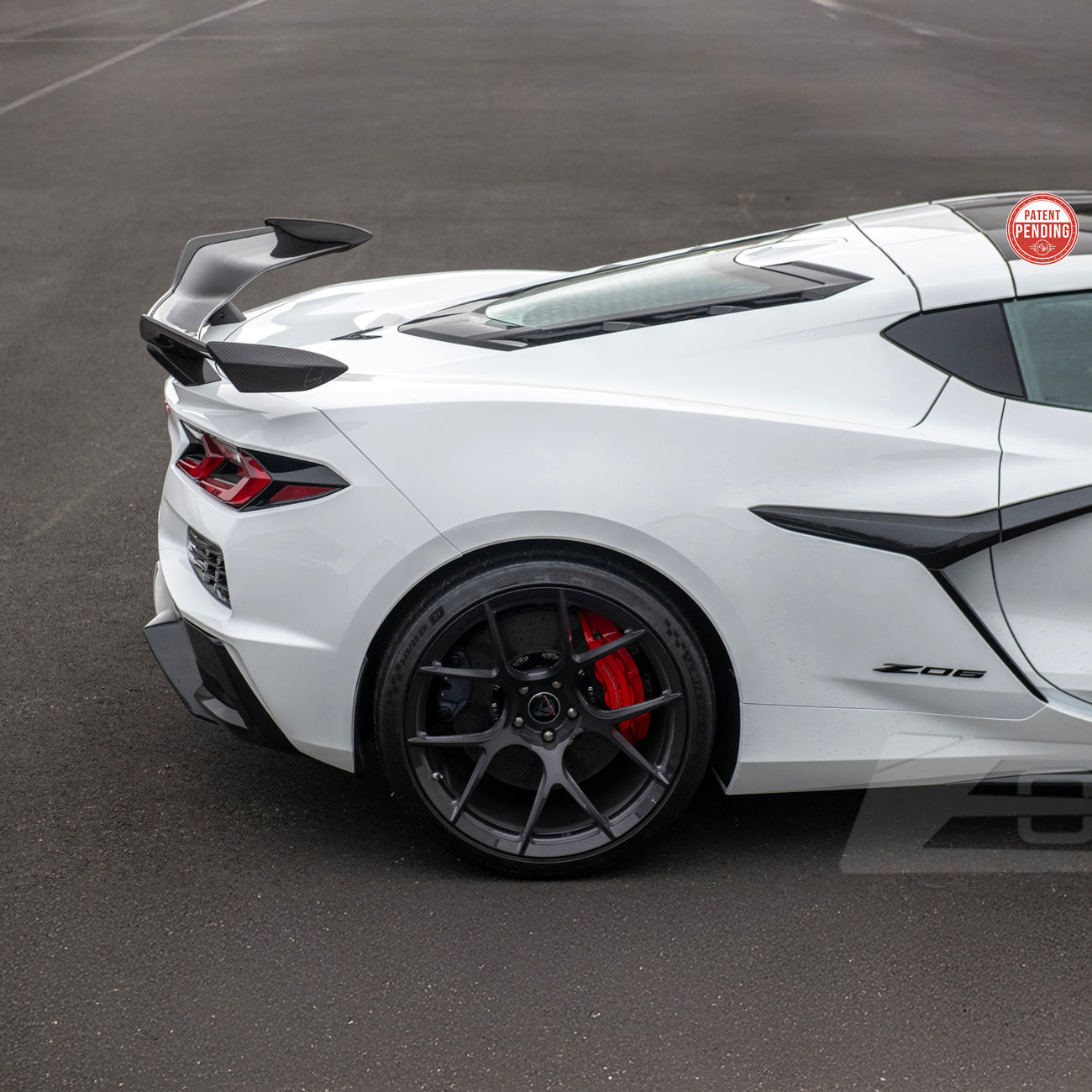Chevrolet Corvette C8 Z06 DRY CARBON FIBER Rear High Wing