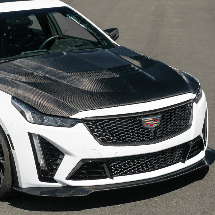 2022-24 Cadillac CT5-V Blackwing Dry Carbon Fiber Front Upper & Lower Grille Trim