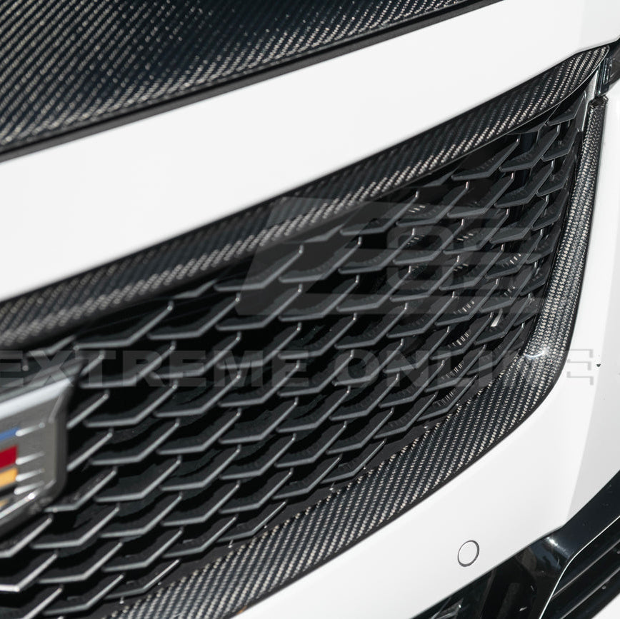 2022-24 Cadillac CT5-V Blackwing Dry Carbon Fiber Front Upper & Lower Grille Trim