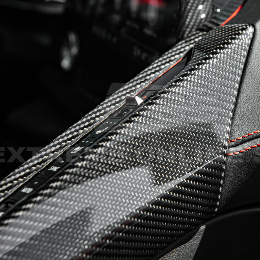 Corvette C8 DRY CARBON FIBER Center Console Armrest Right Trim Panel