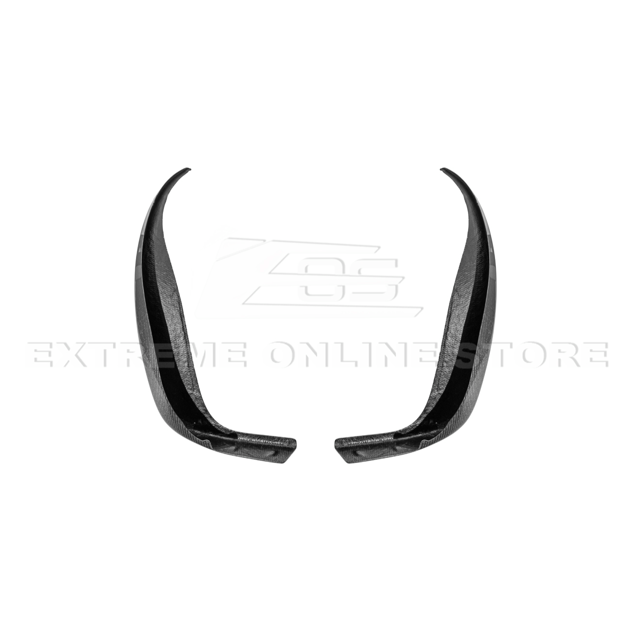2005-13 Corvette C6 Z06 ZR1 Extended DRY CARBON FIBER Rear Splash Guard Mud Flaps