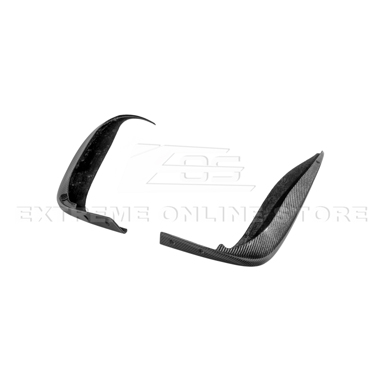 2005-13 Corvette C6 Z06 ZR1 DRY CARBON FIBER Splash Guard Mud Flaps